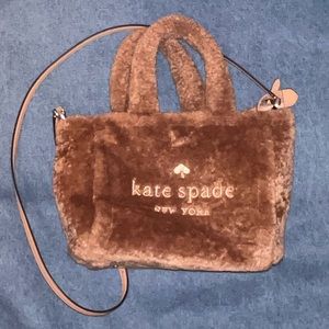 🧸 Kate Spade Tan Small Ella Shearling Fur Tote 🧸